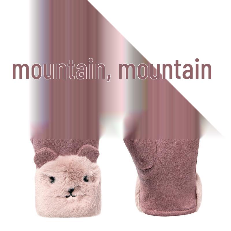 

Xihong Women s Cute Bear Plush Warm Touchscreen Cycling Gloves (2 Pairs)