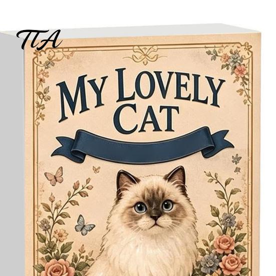 Cat Lover Gift Ideas Ragdoll Advent Calendar, Includes 24 Kitten Acrylic Hanging Ornaments, Cute Christmas Calendar 2D Flat Kitty Pendants for