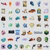 50 Diverse Ocean Landscape Graffiti Stickers, Water Cup, Mobile Phone Waterproof Decorative Stickers, Creative DIY Stickers