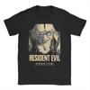 Resident Evil Leon S Kennedy Requiem Пиксель-арт Унисекс Футболка Ретро Игра Хлопок Повседневный Топ с Коротким Рукавом Удобные Футболки