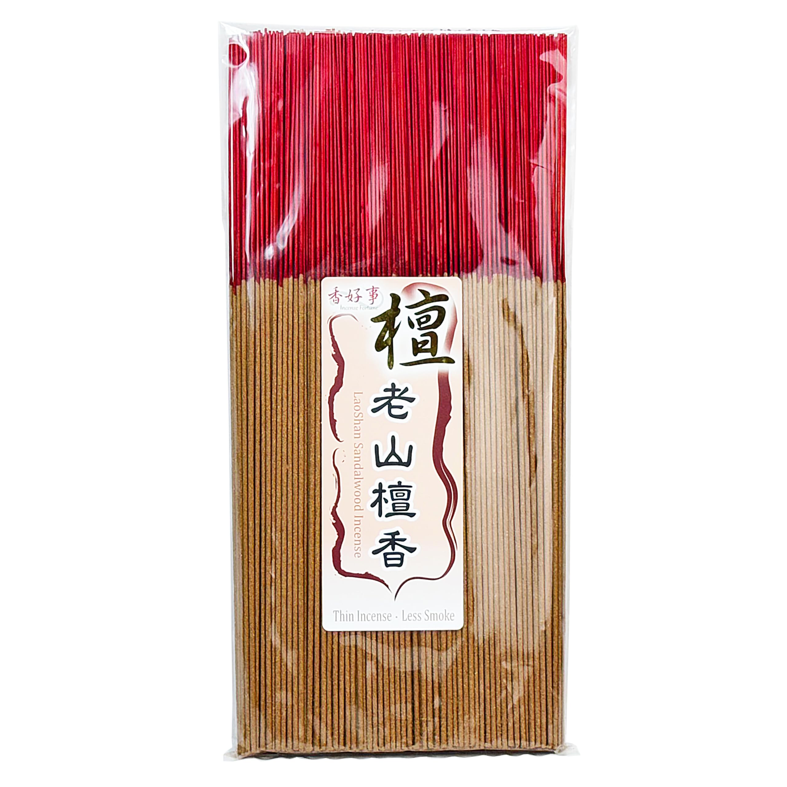 

Kokoji Laoshan Sandalwood Incense, 30cm, 300g, Approximately 400 Sticks, Traditional Taiwanese Bamboo-Core Incense, Thin Sandalwood, Low Smoke - 1