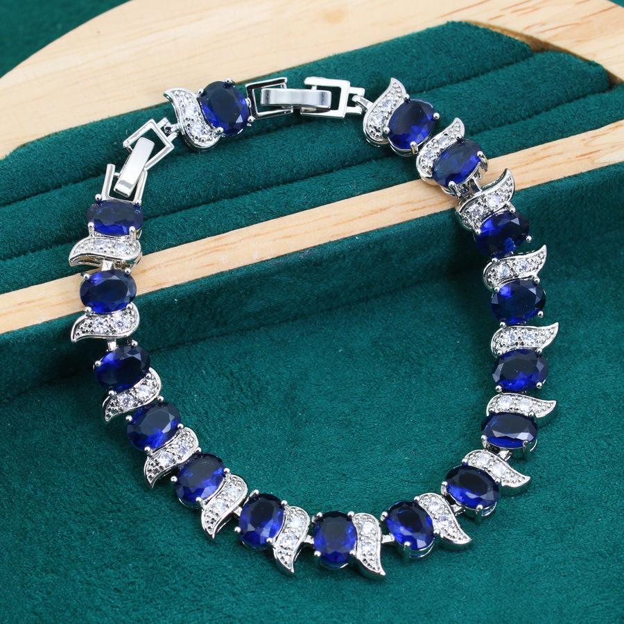 Luxe European and N Style Jewelry Set with Zircon Inlay Earrings Rings Bracelets and Necklaces