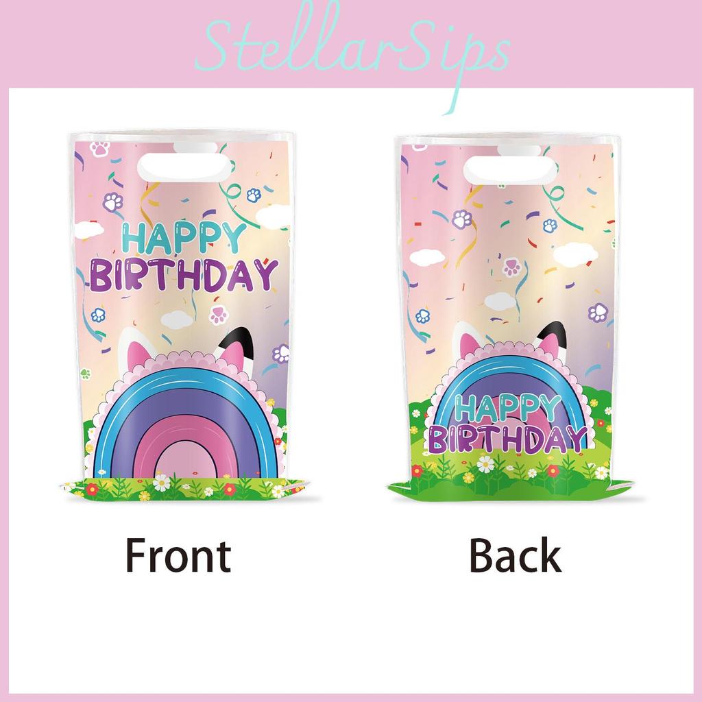 Labubu Capybara Themed Childrens Party Favor Bags With Glitter Handle For Birthday Celebrations
