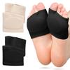Silicone Gel Metatarsal Pads for Men and Women, Fabric Sleeve Forefoot Cushion Toe Separators for Metatarsalgia & Sesamoiditis