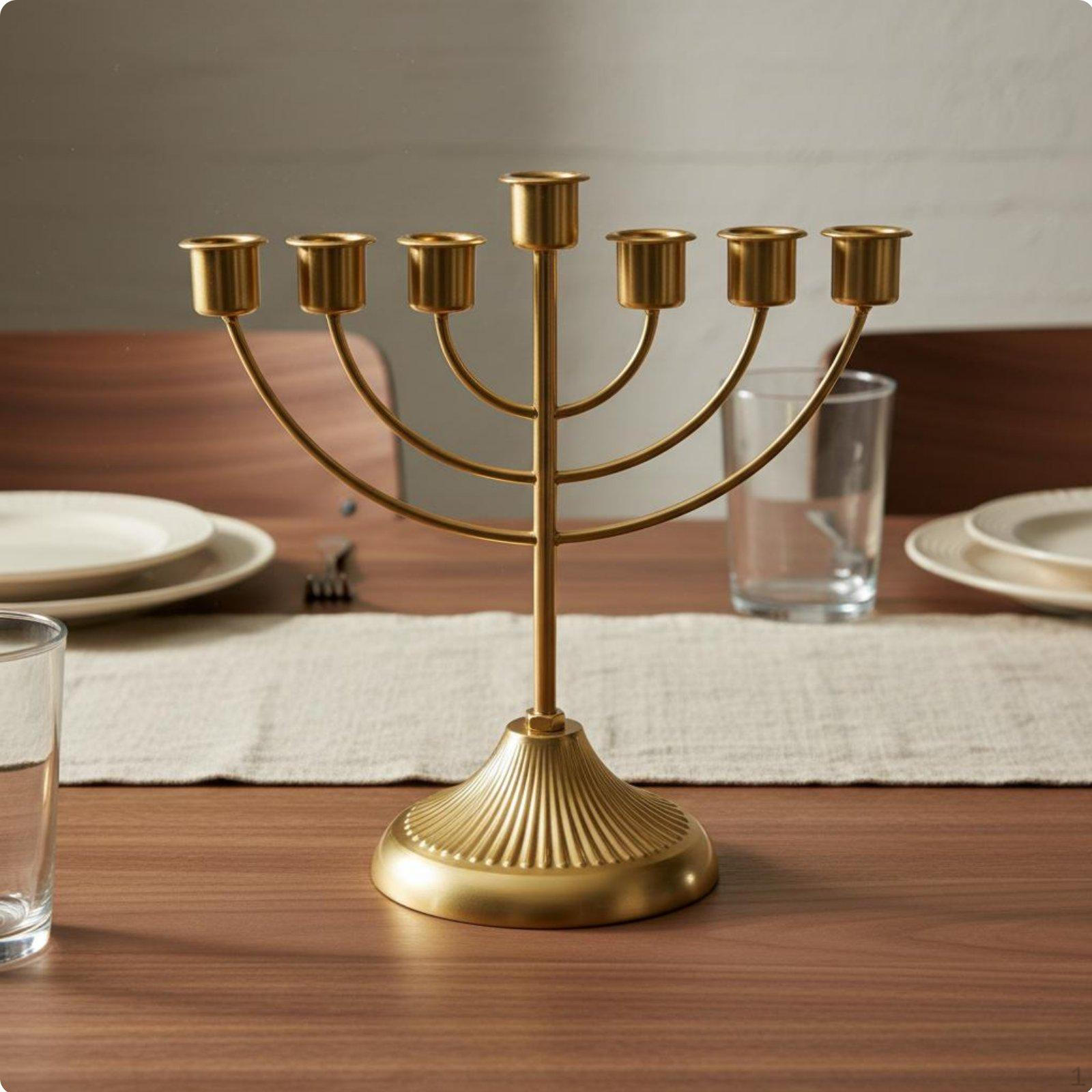 7 Arm Candelabra Electroplated Finish Head Candle Holder European Style Table Centerpiece