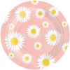 Daisy Party Tableware Decorations Plates Cups Napkins Banner Tablecloth for Girls Baby Shower Flowers Summer Birthday Party