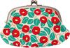 Made In Camellia Clasp X 17 X Yumeji Camellia Kyosuke, Japan, Pattern, Parent-Child Wallet, Cotton, 10.5 1.5cm,