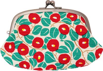 Made In Camellia Clasp X 17 X Yumeji Camellia Kyosuke, Japan, Pattern, Parent-Child Wallet, Cotton, 10.5 1.5cm,