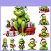 Kreative Acryl Grinch Weihnachtsbaum Dekoration Cartoon Ornament für Zuhause und Auto