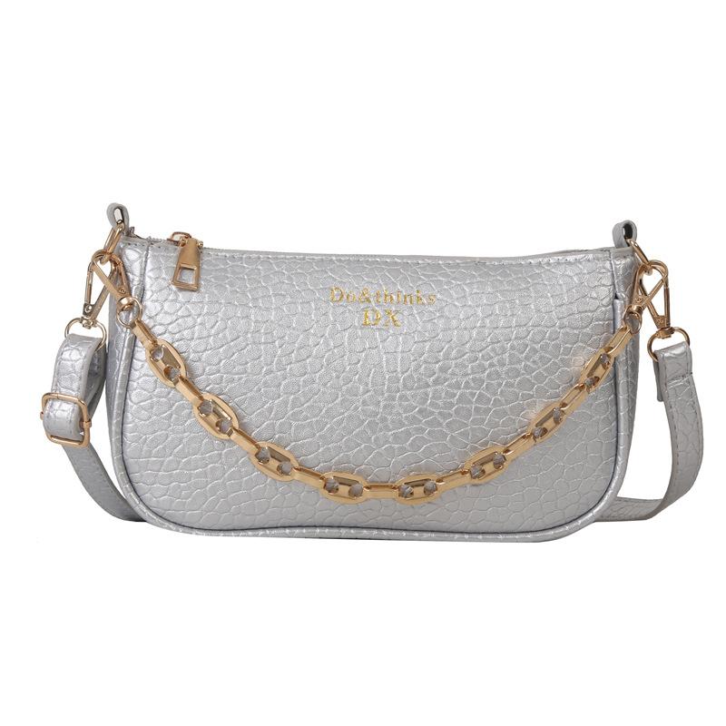 Lychee Pattern Chain Women's Bag New Niche Design Sense Versatile Shoulder Messenger Bag Texture Underarm Bag