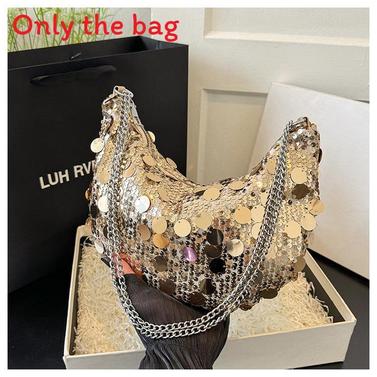 Sparkle Bag Womens Velvet Chain Shoulder Bag For Daily Fashion Accessory