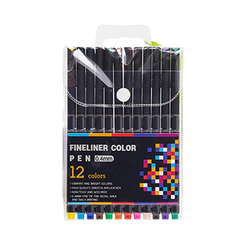 Multicolored Gel Pen Assorted Color Journaling Pen Colorful Drawing Pen 0.4MM Needle Tip for Writing Journaling Noting