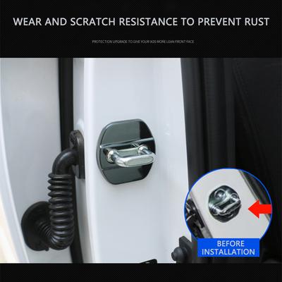 4pcs Car Interior Door Lock Buckle for Infiniti QX56 QX30 QX60 Q50 Q60Car Styling Car Door Lock Cover Car Protective Accessories