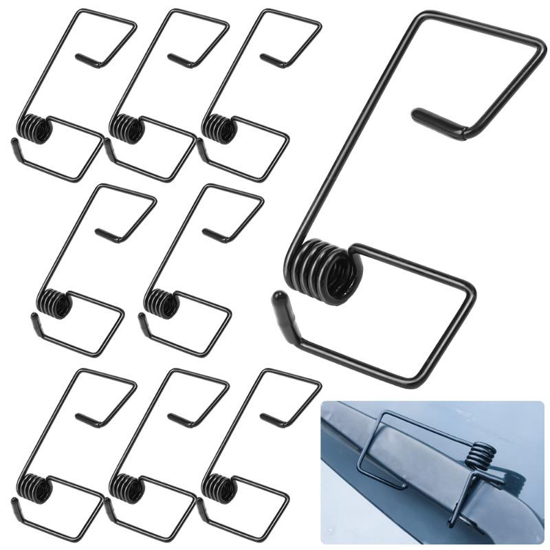 2/4/6Pcs Windshield Wiper Booster Spring Universal Wiper Fastener Reduce Noise&Vibration Aniti Sratch Rubber Wiper Gripper