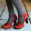 Large size 34-43 Elegant Strap Bows High Heels Women Pumps Shoes Casual Party Office Wedding Shoes Lady Dress Pump Comfortable