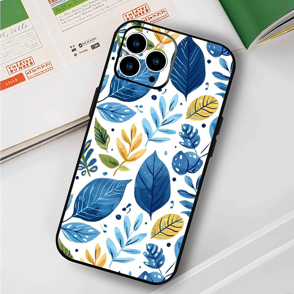 Art Flower For Iphone 17 Air 16 Pro Max 15 14 13 Full Cover Anti-Shock MagSafe Cover