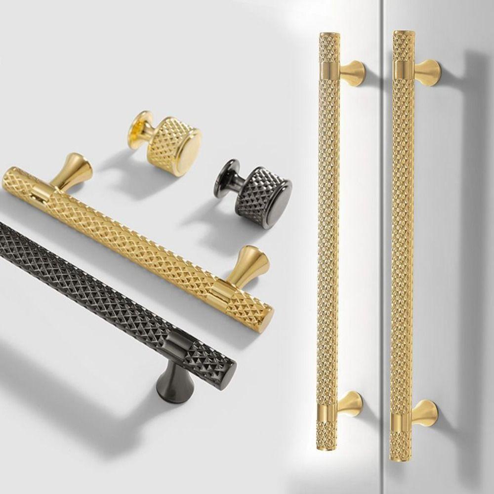 Nordic Style Cabinet Handles Copper Finish Drawer Knobs Furniture Hardware  Kitchen Accessories