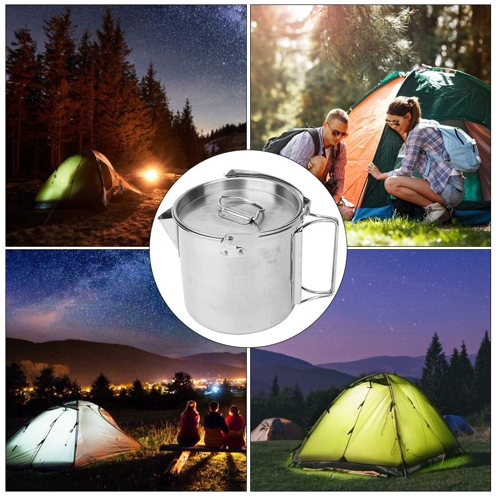 Outdoor Stainless Steel Durable Eco Friendly Portable Water Kettle Multiple Use Coffee Pot