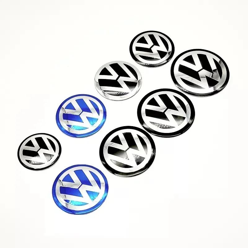 56/60/65/70/75/80/90/120mm Car Wheel Center Decal Hub Sticker for VOLKSWAGEN Golf 5 6 7 Polo Passat Tiguan CC Bettle Bora Touran