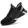 Summer Work Shoes Steel Toe Anti-smash Protection Boots Breathable Lightweight Sneaker Indestructible Safety Shoes
