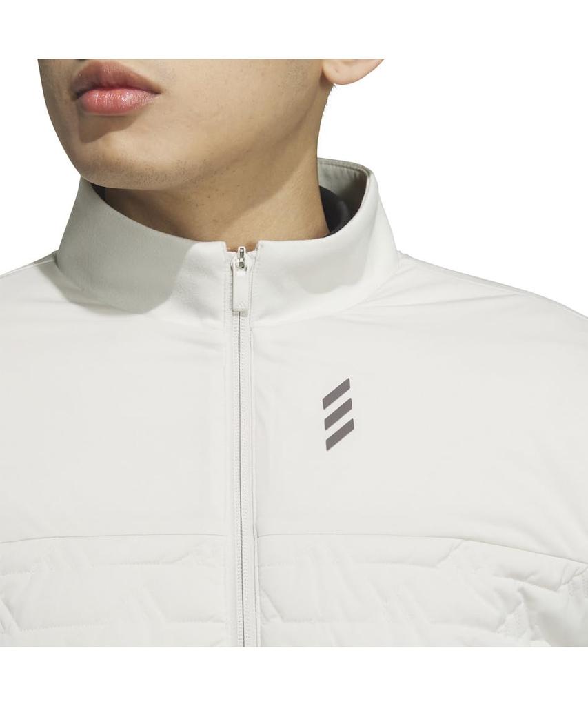 Golf Jacket Code Chaos Thermal Insulation BOS Logo Quilt Jacket White [Adidas Golf] WIND.RDY Men's