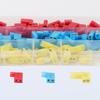 80Pcs Right Angled Spade Connectors Set With Crimping Tool for 22 10AWG Wire Nylon Insulated Flag Terminals Assortment