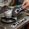 Heavy Duty Multi Functional Angle Grinder Wrench Polished Electroplated Steel Rust Proof Wear Repair Tool for Power Tools Wrench