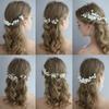 Diadema da Sposa Fiore in Argilla Ceramica Cristallo Perla Pettine per Capelli Spille Accessori Copricapo da Donna per Matrimonio Festa Idee Acconciature