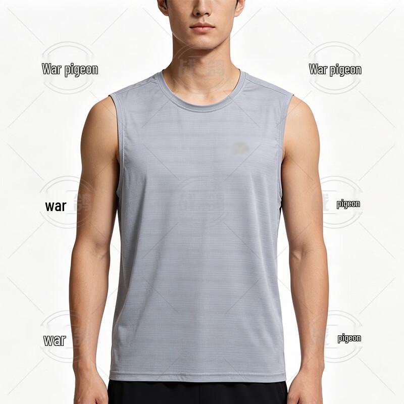 Zhan Ge Summer Ice Silk Sleeveless Top 2XL серый