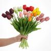5Pcs/1Pc Luxury Latex Tulips Artificial Flowers 41CM Real Touch Hand Bouquet Realistic Simulated Bouquet For Wedding Home Decor