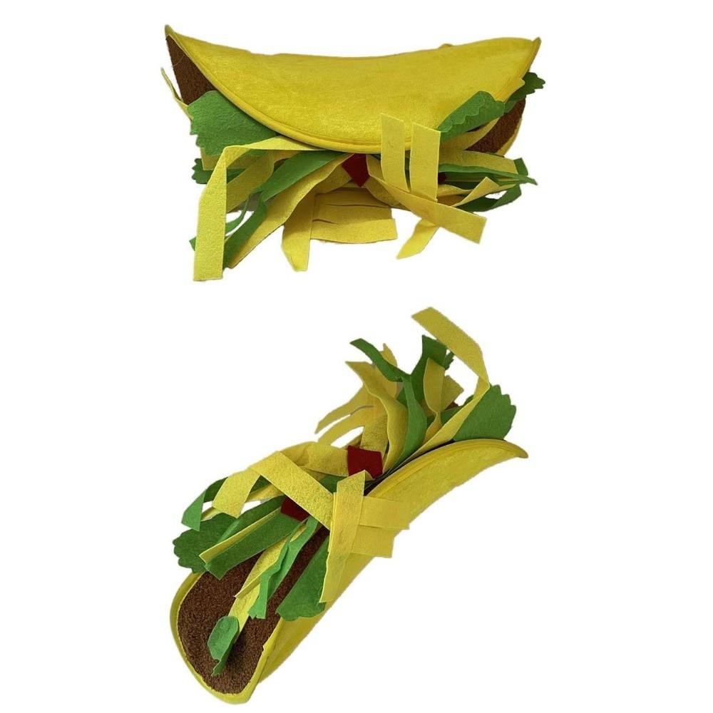 Sombrero de Patatas Fritas para Año Nuevo y Halloween Aro para el Pelo de Taco Divertido Personalizado Accesorios para la Cabeza de Tela Sombrero Creativo de Pizza Tocado