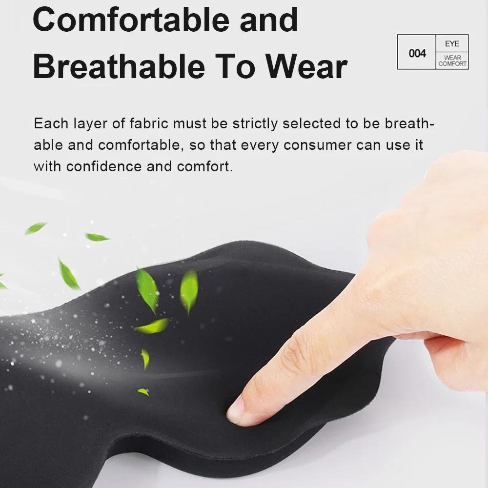 Sleep Mask,3D Eye Mask for Sleeping,100% Light Blocking Eye Covers with Adjustable Strap Night Blindfold for Women Memory Foam