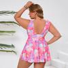 Women's Two-Piece Bikini Set Large Size Skirt Split Swimsuit