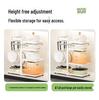 Layered Kitchen Storage Rack for Cookware & Utensils
