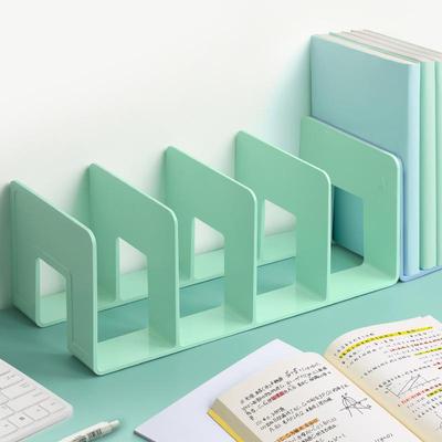 Thickened 4-Grid Plastic Book Stand and File Holder
