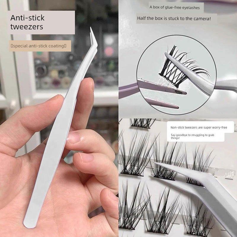 

Girls Breath Little Butterfly False Eyelashes 2103 Asian Style Slanted Long Lashes for Enhanced Eye Shape, Fox Style Segmented Design Anti-Stick Tweezers