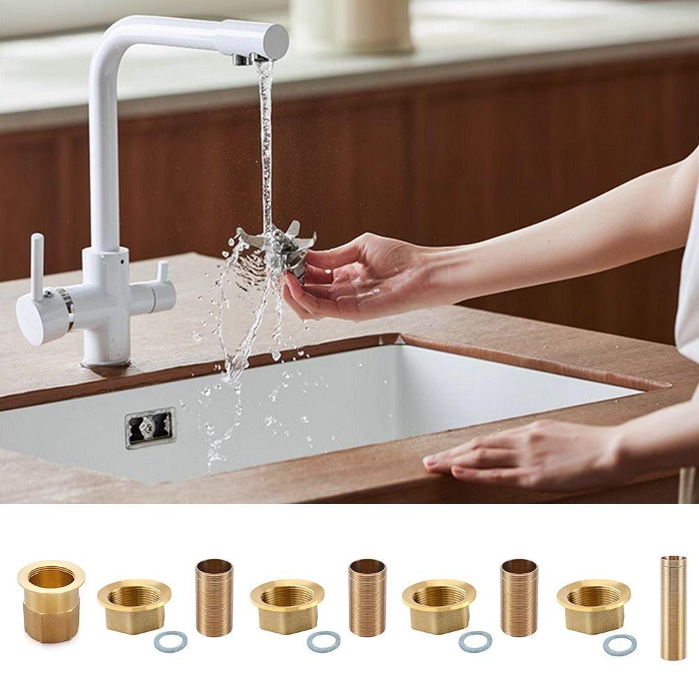 Copper Water Gap Fixed Fittings Multi Size Screw Nut Durable Hose Joint  Tool