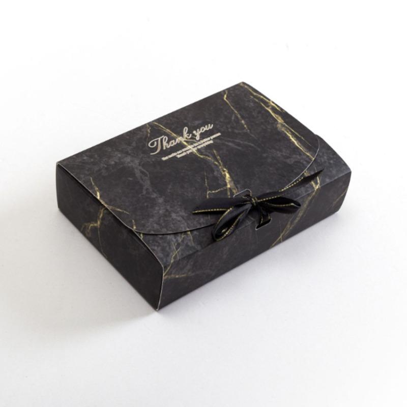 10pcs Color Pattern Printing Folding Ribbon Gift Box Scarf Underwear Socks Packaging Boxes Cake Party Birthday Packa Bag Easy To Install Paper Box
