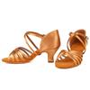 Women's Latin Dance Shoes Ballroom Dance Shoes Silk Satin Salsa Shoes