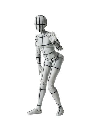 TAMASHII NATIONS Edition Color 135mm Painted Movable Figure S.H.Figuarts Body-chan -Sports- -Wire Frame- (Gray Ver.) Approx. PVC&ABS