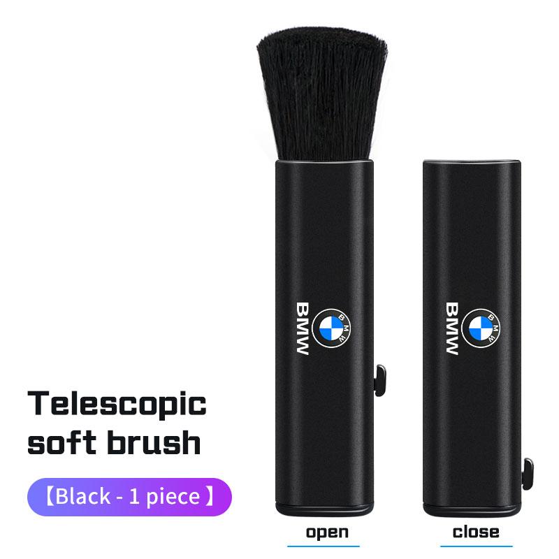 FA5Car lnterior Retractable Cleaning Soft Brush Dust Removal Tools For BMW X1X3 X5 X6 X7 1 3 5 7 Series E70 E87 E90 F40 F48 G20 G30