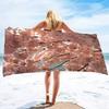 Pink Cherry Blossoms Sand Free Beach Towel Oversized Absorbent Bath Towel Large Hand Towels for Swimming Bathroom Spa Pool