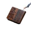 Lei Zu's Thunderstruck Jujube Wood Pendant Charm: Cross Sutra No Worries Tag for Men & Women