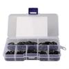 250pcs Washer Gasket Set Black Nylon Rubber Flat Repair Assortment Kit