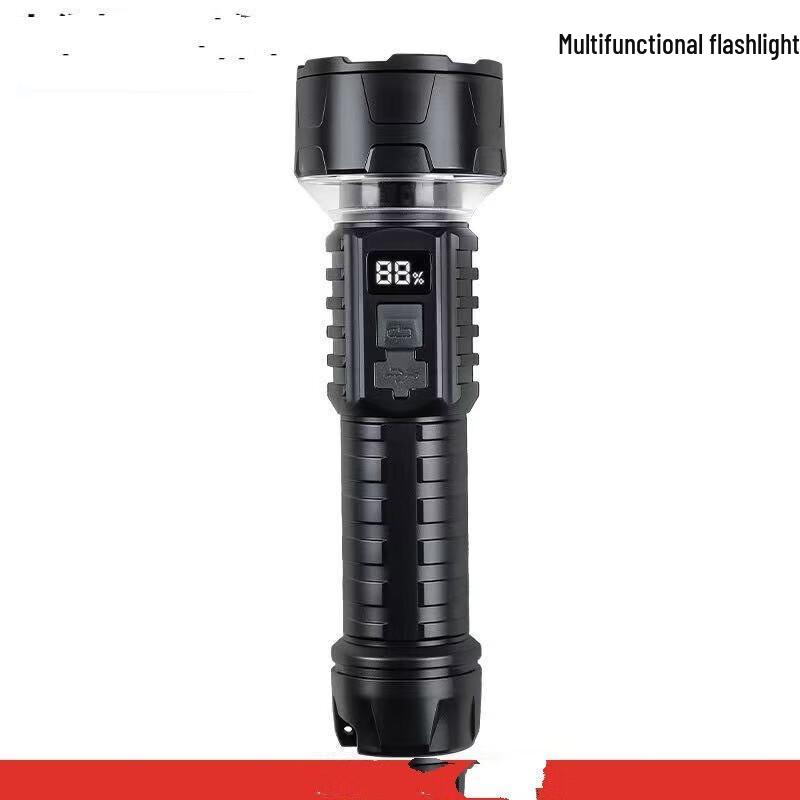 Rechargeable Digital Display Mini LED Flashlight