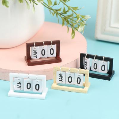 1:12 Bebek Evi Minyatür Takvim Masa Takvimi Ev Model Dekor Oyuncak Bebek Evi Aksesuarları