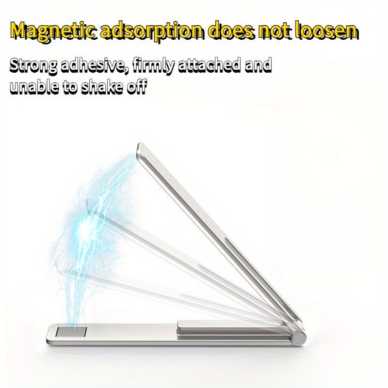 Universal Magnetic Ultra Thin Foldable Metal Alloy Desk Phone Holder Desktop Cell Phone Stands Phone Support