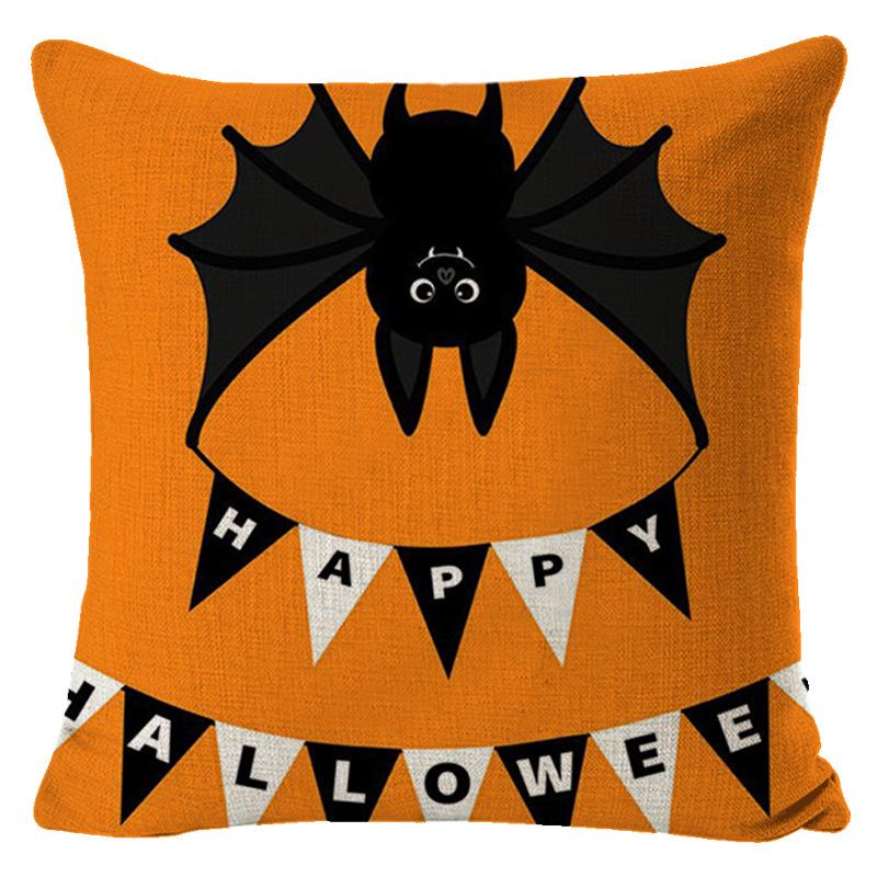 Pillow Cover Halloween Funny Atmosphere Decoration Car Cushion Room Bedside Cushion Sofa Waist Cushion Cushion Cover