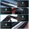 Tallew 3 Rolls 67 Ft Car Edge Door Guards Sill Protector 5D Carbon Fiber Vinyl Wrap Automotive Vehicle Anti Collision Film Fits (Black, 2 in x 17, 4