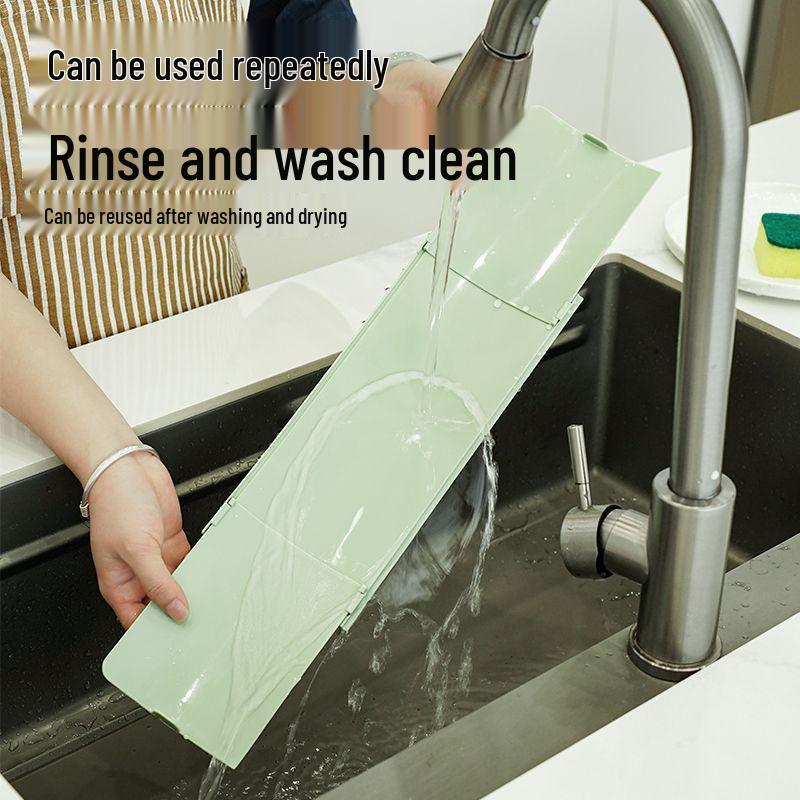 Силиконовая водоотталкивающая полоска для раковин и умывальников - Утолщенная версия Sink Water Guard - Green
